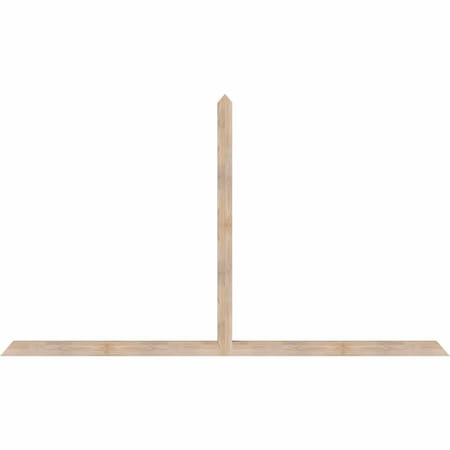 Ekena Millwork Portland Smooth Timber Gable Bracket, Douglas Fir, 108"W x 63"H x 3 1/2"D x 3 1/2"F, 14/12 Pitch GBW108X63X0404POR00SDF